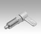 Cam-action indexing plungers, stainless steel with internal guide, Form A, without grip cap, without nut