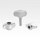 Wing grips "Miniwing" stainless steel, inch