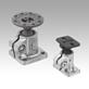 Tube clamps base, aluminum with ball joint