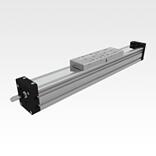 Linear actuator with ball screw drive and profile guide rail