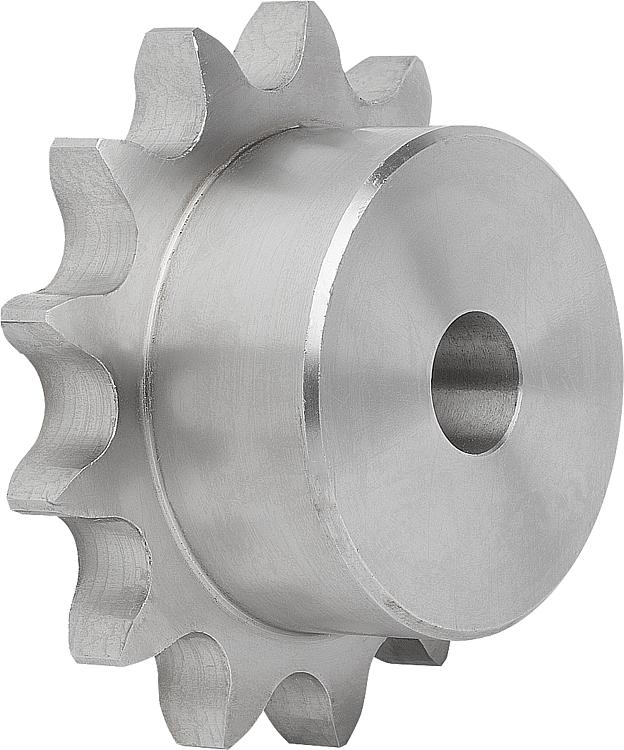 Piñones 3/4“ x de acero inoxidable DIN ISO 606 norelem
