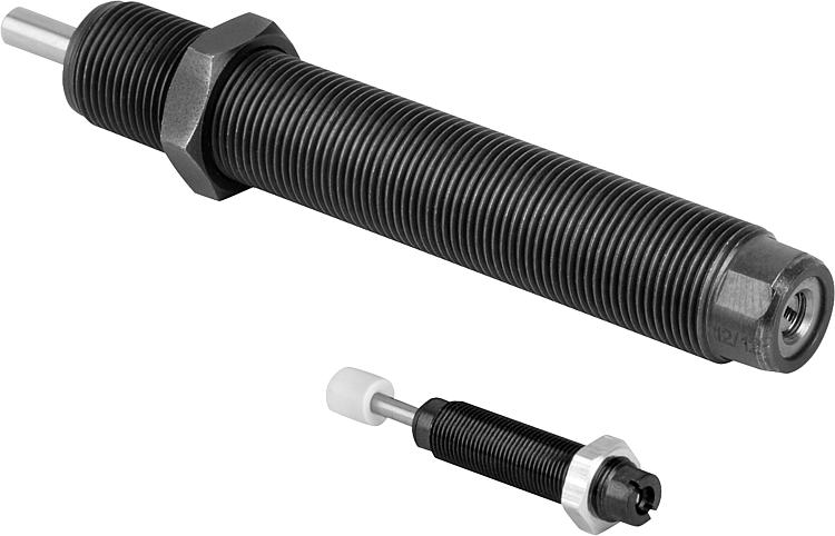 Shock absorber for linear modules, pneumatic