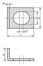 Clamping plates stainless steel for cam clamp