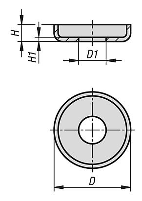 Stainless steel washer for cam lever