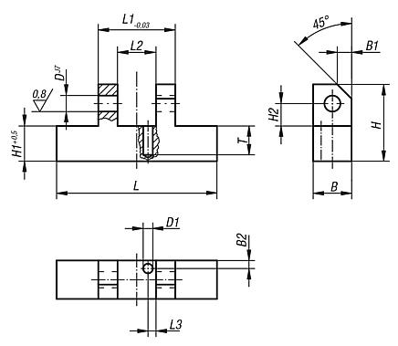 Hinge blocks short