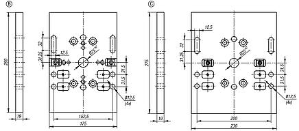 Baseplate for centric vice