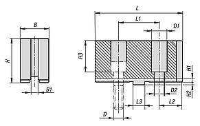 Jaws, soft steel for stationary chucks