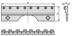 Jaw plates with pins