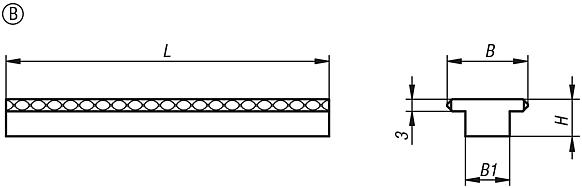 Inserts for stepped jaws, Form B